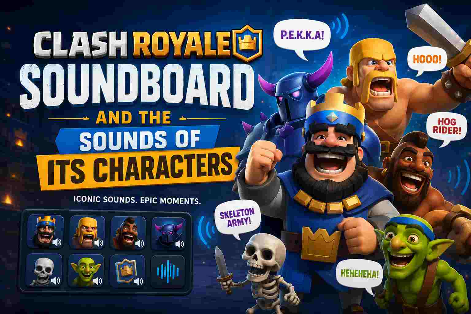 Clash Royale Soundboard and the Sounds of Its Characters
